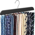 Upgraded Tie Rack Hanger with 20 Foldable Metal Hooks, Space Saving ...