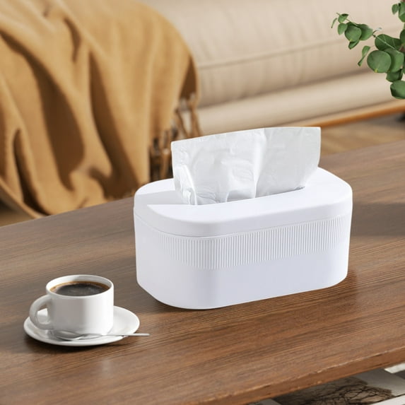 Upgraded Tissue Box – White Home Storage and Organization