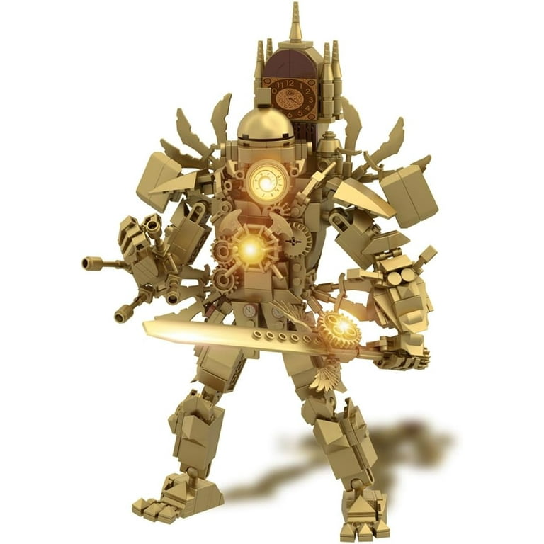 Upgraded Titan Clock Man Building Block Toys, Toilet Titan
