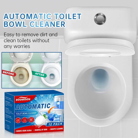 Upgraded Toilet Bowl Cleaners 12 PACK Household Toilet Cleaner Automatic Toilet Bowl Cleaners With Sustained S