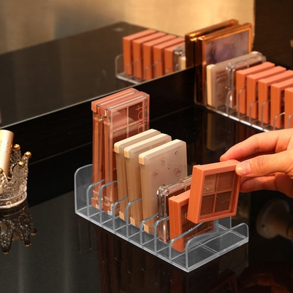 Upgraded Transparent Makeup Organizer Cosmetic Storage Tray For Eyeshadows Palettes And Sunglasses Space Saving For Desk Or Drawer N