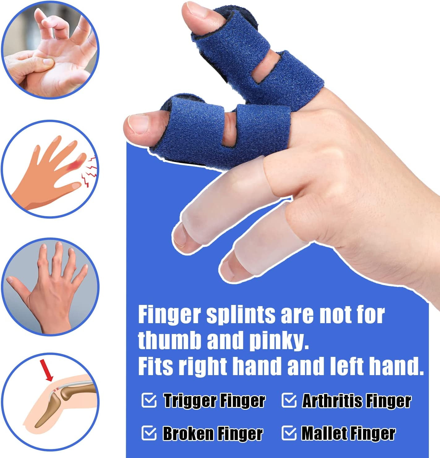 Upgraded Trigger Finger Splint with Holes for Straightening Dislocated