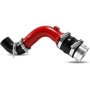 Upgraded Turbo Intercooler Outlet Cold Side Charge Pipe Compatible with Ford Power Stroke 2017-2025 6.7L,with 4-Ply Silicone Boots Red