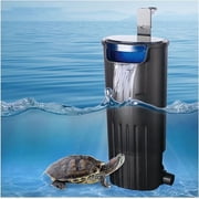 Upgraded Turtle Tank Filter, Aquarium Internal Filter Fish Tank Filter for 5 to 40 Gallons (Approx. 15.7 Liters) Ultra Silent Fast High Efficiency Filtration Waterfall Filter (Filter)