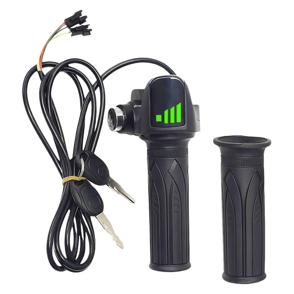 Upgraded Twist Throttle Accelerator For Ebikes Scooters 3 Pin LCD Speed Display Throttle With 2 Key Antislip Grip