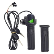 Upgraded Twist Throttle Accelerator For Ebikes Scooters 3 Pin LCD Speed Display Throttle With 2 Key Antislip Grip
