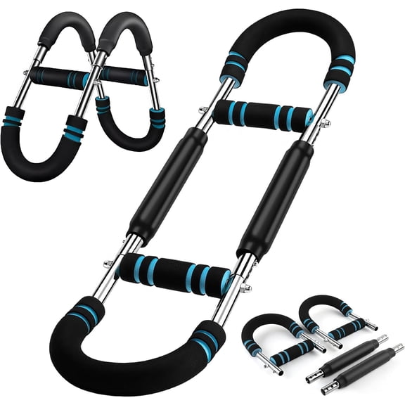 Upgraded Twister Arm Trainer - Adjustable Chest & Arm Workout Equipment for Men & Women, Full  Strength  Machine, Portable Spring Resistance Fitness Bar for  Gym