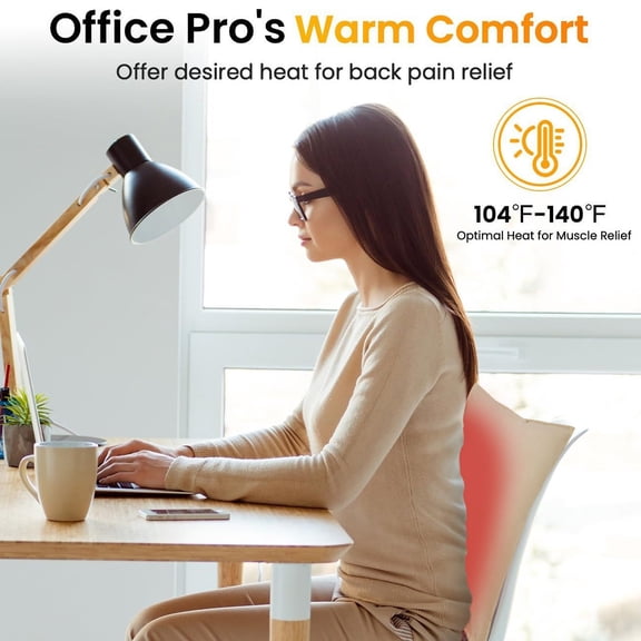 Upgraded USB Heated Pillow With Three Rank Temperature Adjustment Heating Pillow And Backrest A