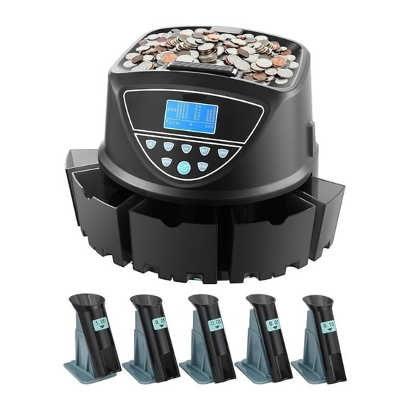 Upgraded USD Coin Counter & Sorter Machine with Display