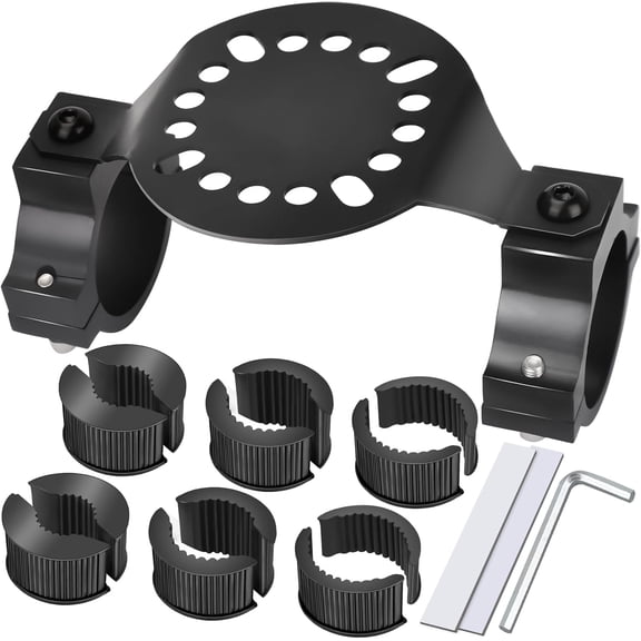 Upgraded UTV Fuel Container Mount Bracket Fits 12 Inch Roll Bar, Gas Can Oil Water Tank Holder Compatible with Polaris RZR Ranger Can-Am Maverick Defender KRX Talon Pioneer ATV UTV