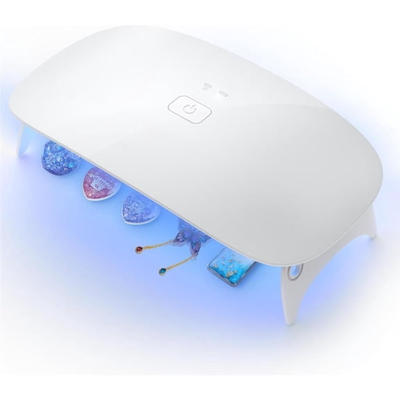 Upgraded UV Light for Resin, Large Size Portable UV Resin Light, Fast Curing&Portable UV Lamp, Resin Supplies for UV Resin, Jewelry Making, DIY Craft, Decor