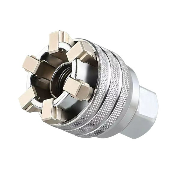 Upgraded Universal Socket Wrench for 3/8" Ratchet & Power Drill | Self-Adjusting Multi-Size Socket Tool | Replaces 30 Sockets 3/8" to 3/4" | Grips Damaged & Rounded Bolts | Automotive & Home Repair