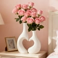 thumbnail image 1 of Upgraded Vase Set White Large + White Small Plastic Vase Set A Valentine's Day Decorations, 1 of 9