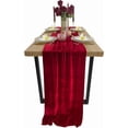 thumbnail image 1 of Upgraded Velvet Table Runner Christmas Cloth Decor 29 X 120 Inches 10ft Fabric Green Luxurious Thanksgiving Wedding Runner For Year Bridal Shower Y, 1 of 6