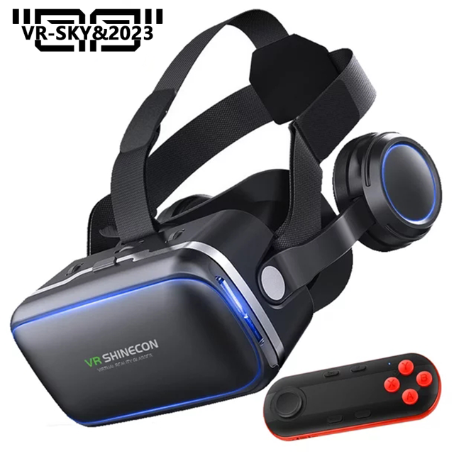 [Upgraded Version] 2023 VR Glasses with Remote Controller, 3D Glasses Virtual Reality Headset