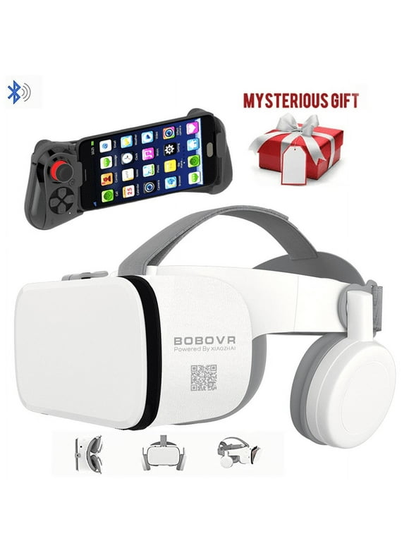[Upgraded Version] 2023 Virtual Reality 3D VR Headset Smart Glasses, with Wireless Remote Control, VR Glasses for IMAX Movies & Play Games , Compatible for Android iOS System, with Mystery Gift