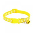 thumbnail image 1 of Upgraded Version - Cat Collar with Bell,Solid & Safe Collars for Cats, Nylon, Kitty Collars, Pet Collar, Breakaway Cat Collar, Kitten 7.48"-12.63"Neck, Yellow, 1 of 17