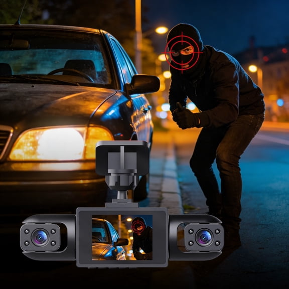 Upgraded Version Full View Dashcam System, 360° 4-Channel 1080P Wireless Recorder , for Cars