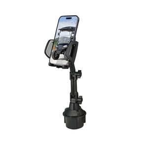 Upgraded Version Golf cart Cup Phone Holder, Universal Adjustable Long Neck Golf Car Phone Mount Cradle Friendly Compatible with iPhone Google and All 4.0-7.0 inches Smartphones