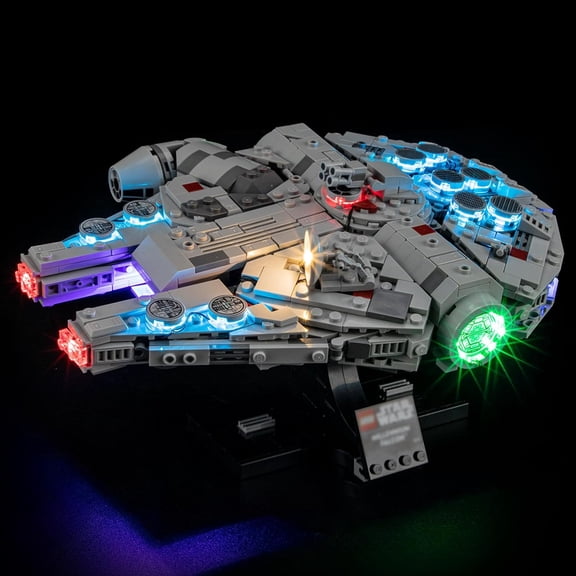 Upgraded Version LED Light for 75375 Millennium Falcon Building Blocks Model (Building Set NOT Included)