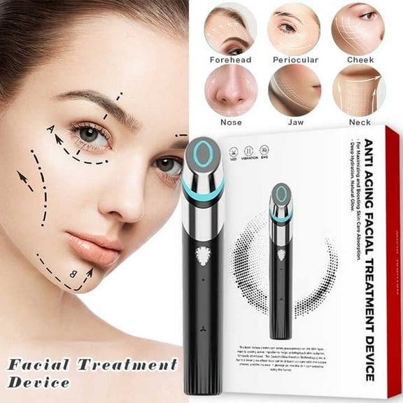 Upgraded Version | Skin Care Device - Facial Glow Booster for Maximizing and Boosting Skin Care Absorption - Needle Free, Radiance, Elasticity | LED Anti-Wrinkle Device | Skin Care Firming, Toning
