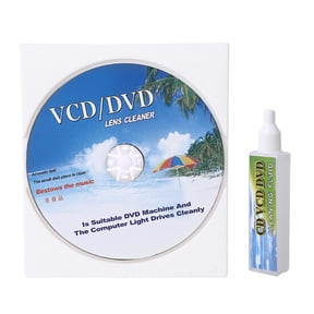 Upgraded Video Lens Cleaner Lens Clean Disc Set DVDs Household Liquid