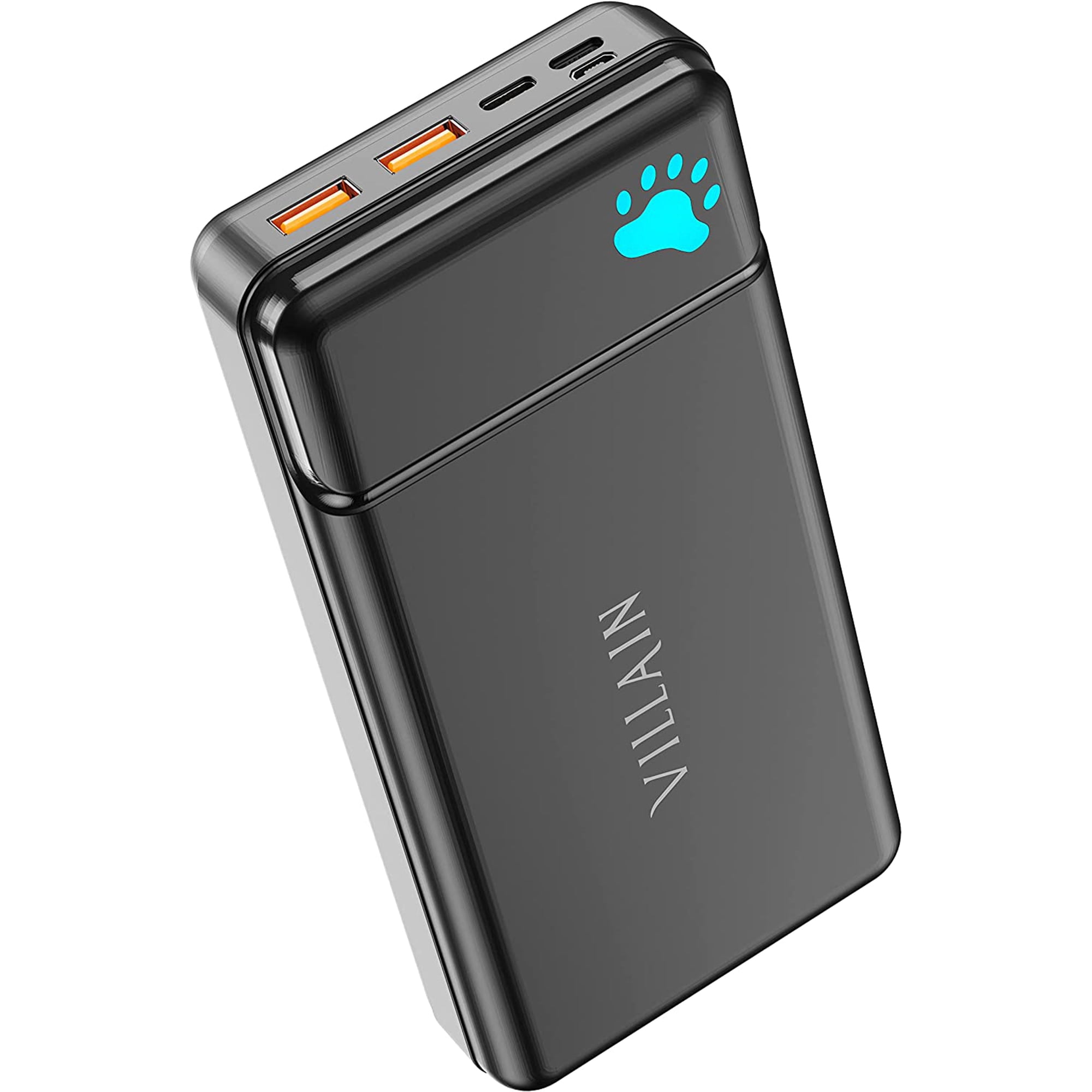 Upgraded Villain 30000mAh Power Bank | Portable Charger Qualcomm Quick Charge Type C 3 Outputs & 3 | External Battery Pack Phone Battery Charger (Panda Paw) - Walmart.com
