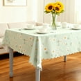 thumbnail image 1 of Upgraded Vintage Floral PVC Tablecloth - Waterproof Oilproof Plastic Table Cover For Kitchen Dining Table Desk Coffee Table With Lace Patterns Clean Tablecloth V, 1 of 6