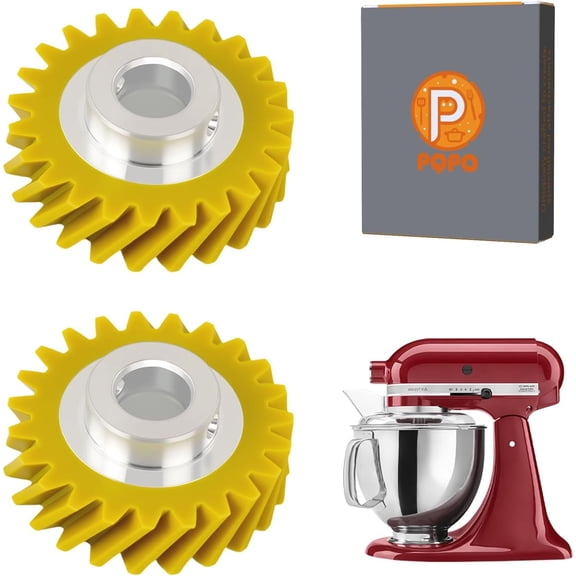 Upgraded W10112253 Mixer Worm Gear replacement Compatible with KitchenAid Bowl-Lift/Tilt-Head Mixer Accessories2PCS)