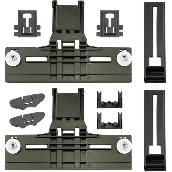 Upgraded W10350375 W10712395 Dishwasher Top Rack Adjuster Parts Replacement for Dishwasher Parts WDTA50SAHZ0 WDT730PAHZ0 WDT750SAHZ0 Rack Part, Compatible with 665 Dishwasher Top Rack