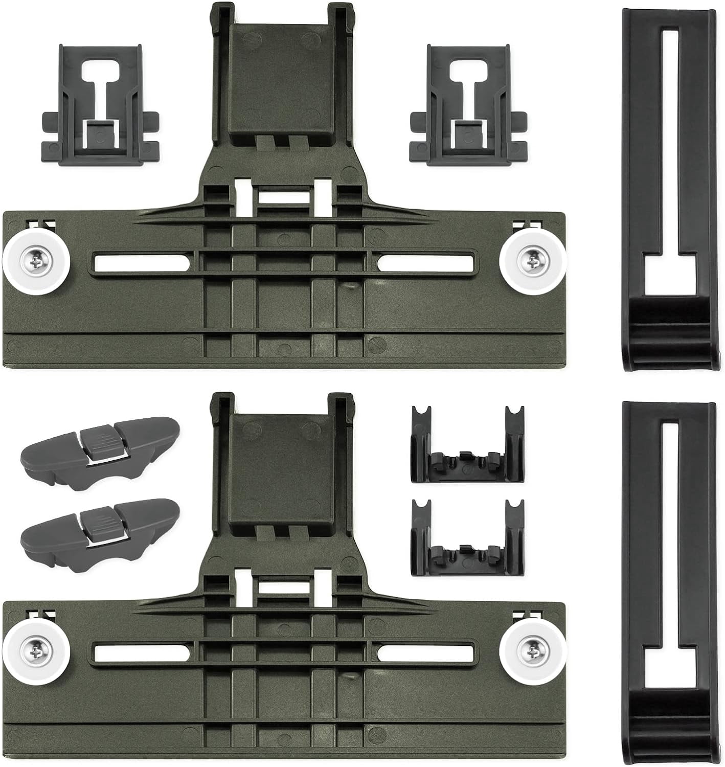 Upgraded W10350375 W10712395 Dishwasher Top Rack Adjuster Parts Replacement for Whirlpool Dishwasher Parts WDTA50SAHZ0 WDT730PAHZ0 WDT750SAHZ0 Rack Part, Compatible with 665 Dishwasher Top Rack