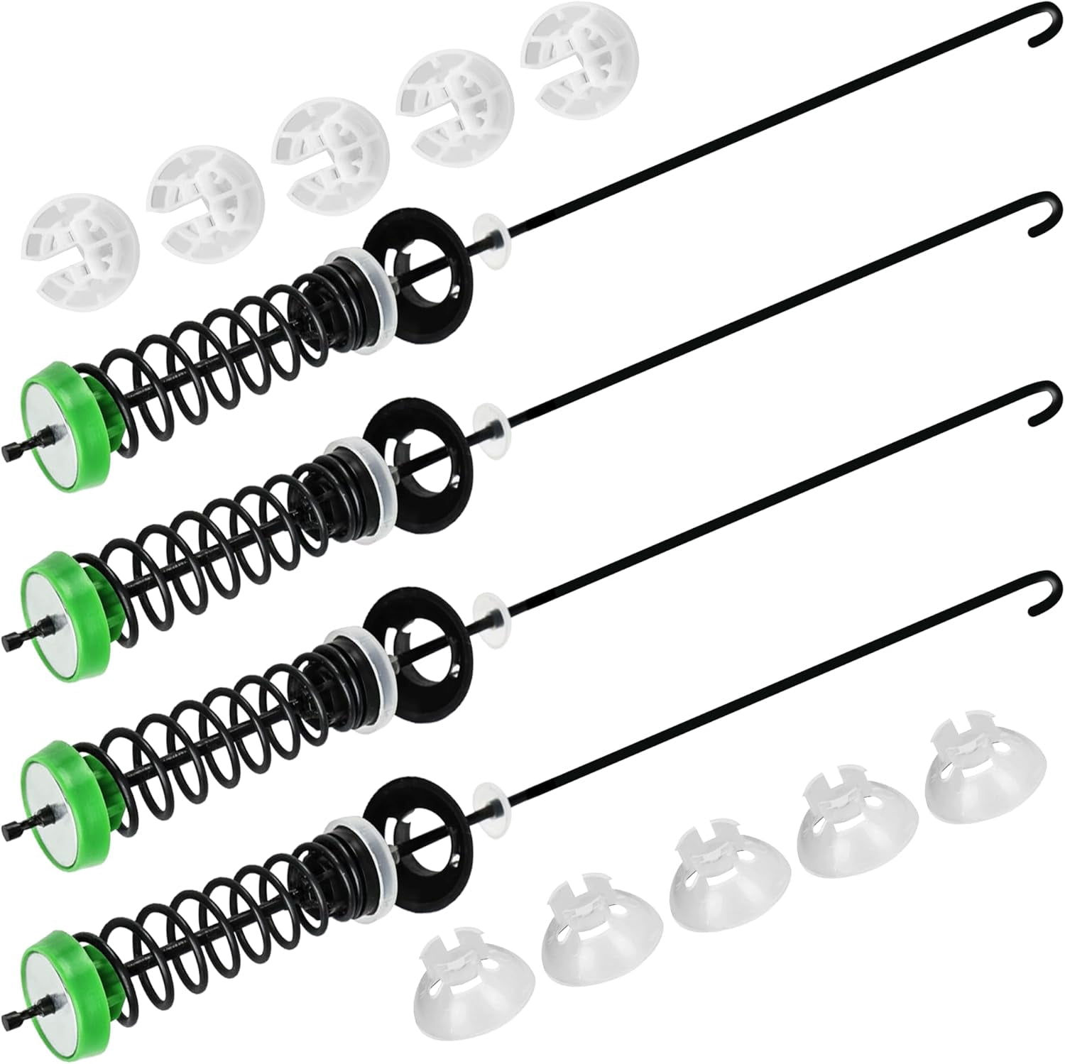 Upgraded W11130362 WTW5000DW2 WTW5000DW3 WTW5000DW1 MVWX655DW1 MVWC565FW2 MVWC565FW1 Washer Suspension Rod Kit for Whirlpool Maytag Kenmore Washer - Replaces W10594080 W10735786 W10748956