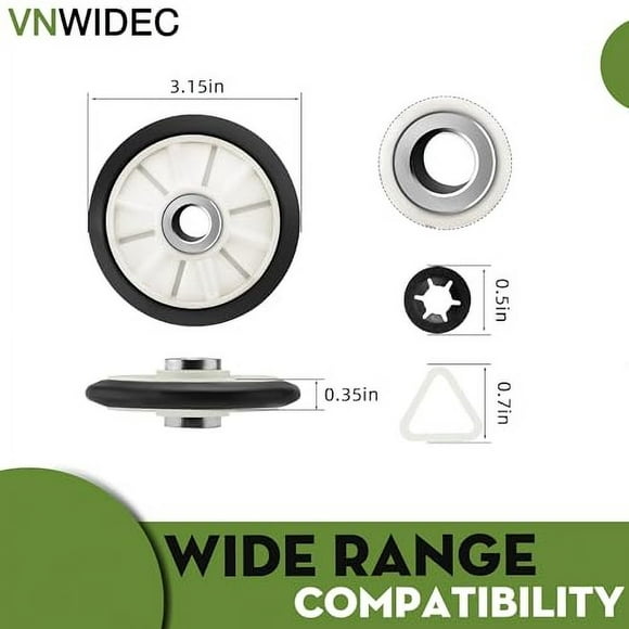 Upgraded WED4890XQ0 WED4890XQ1 WED4890XQ2 WED4900XW0 WED4900XW1 WED4900XW2 LEN2000PW0 Dryer Maintenance and Repair Kit Replacement For Whirlpool Dryer