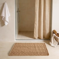 Boho Bathroom Rugs,Herringbone Waffle Bath Mat Non Slip Washable Super Absorbent Quick Dry Farmhouse Bathroom Decor 20"*30" Khaki