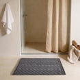 thumbnail image 1 of BULULOM Boho Bathroom Rug - Ultra Soft Non Slip Waffle Bath Mat, Bathroom Decor with Tassels, Herringbone Texture Absorbent, achine Washable,20"*30" Grey, 1 of 10