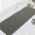 thumbnail image 1 of Upgraded Waffle Runner Rug Super Absorbent Bathroom Mats Non Slip Bath Rugs for Bathroom Floor Machine Washable Dry Fast Bathroom Rugs for Beside Tub, 24" x 72", Smokey Olive, 1 of 14