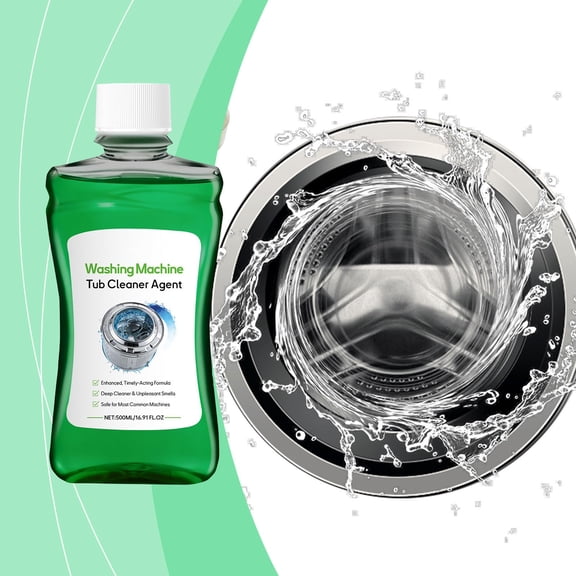 Upgraded Washing Drum Cleaner Deep-Cleaning All Models Deodorizing Refreshing Low-Foam Protects Inner Drum 500ml Z