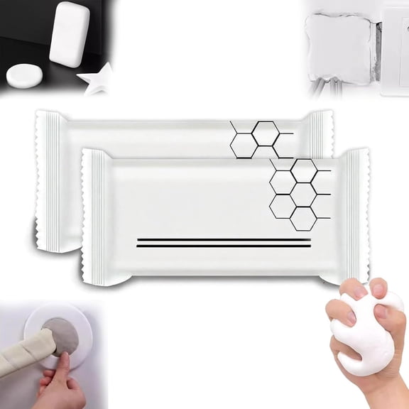 Upgraded Waterproof Sealant Mastic,2026 Upgraded Faster Drying Repair Sealing Clay,Durable Crack Filler for Wall Repair,New Type Sealant Mastic for Air Conditioning Holes (2pcs)