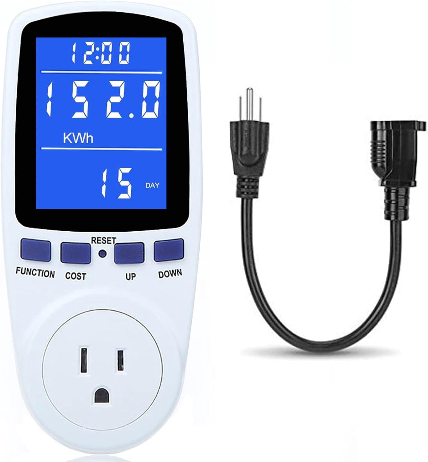 Upgraded Watt Meter Power Meter Plug Home Electricity Usage Monitor ...