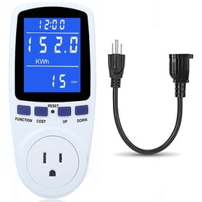 Upgraded Watt Meter Power Meter Plug Home Electricity Usage Monitor, Energy Voltage Amps Kill Meter with Backlight, Overload Protection, 7 Modes Display - With Cord