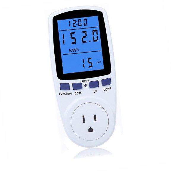 Upgraded Watt Power Meter Plug Home Electrical Usage Monitor Consumption, Energy Voltage Amps Kill Tester with Backlight, Overload Protection, 7 Modes Display