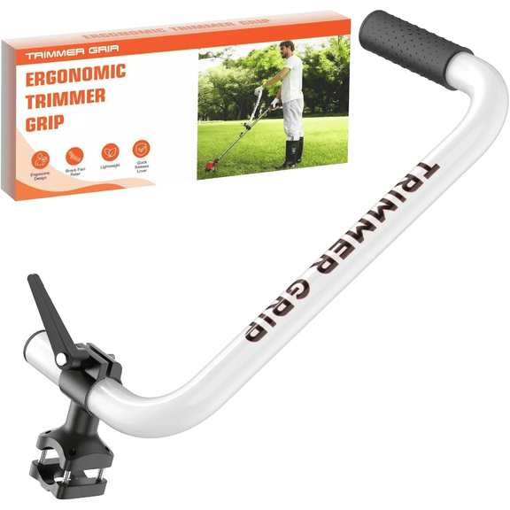 Upgraded Weed Eater Handle Extension, Ergonomic String Trimmer Grip Handle for Weed Trimmer & Weed Wacker, Adjustable Aluminum Trimmer Handle Attachment for Lawn Care