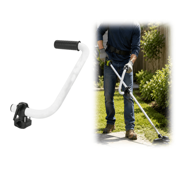 Upgraded Weed Eater Handle Extension, Ergonomic String Trimmer Grip with Metal Clamp Bracket, Stainless Steel Weed Wacker Attachment for Effortless Yard Landscaping & Lawn Trimming