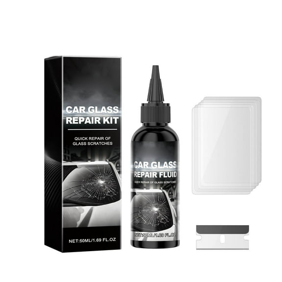 Upgraded Windshield Repair Kit for Cracks & Chips - 2025 New Glass Crack Disappear Kit - Quick Fix for Car Windshield Scratches & Gaps - DIY Auto Glass Repair Solution (1 Set)
