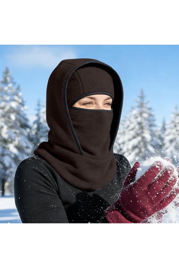Upgraded Winter Face Mask With Neck Integrated Headband Ski Face Warm Fleece Lining for Ski Riding Running Full Cover Balaclava for Cold Weather Outdoor Activities K