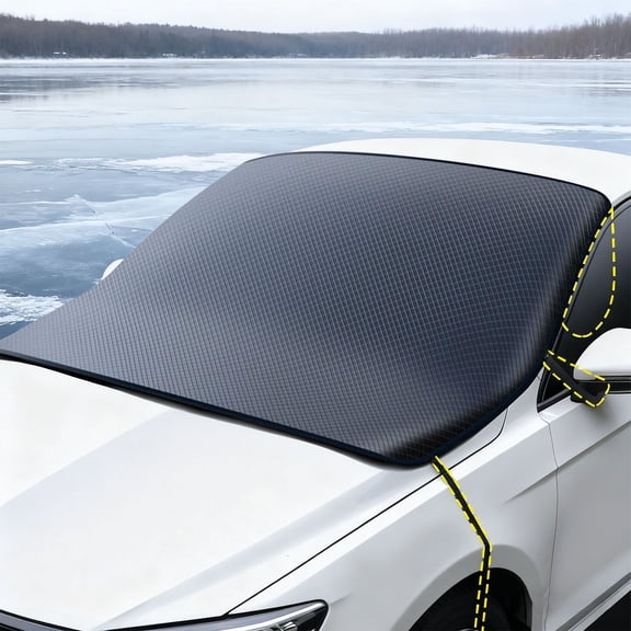 Upgraded Winter Windshield Snow Shield Waterproof Oxfords Fabric Antis-Frosts And Snow Guard For Cars H