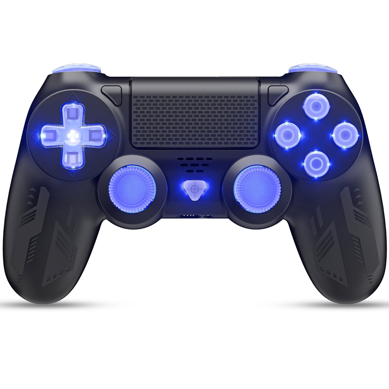 vare sammenhængende reservoir Upgraded Wireless Controller for PS4 with RGB LED Button Backlight, 6-Axis  Sensor and Dual Vibration, Support Turbo Compatible with Playstation 4  /Slim/Pro/PC - Walmart.com