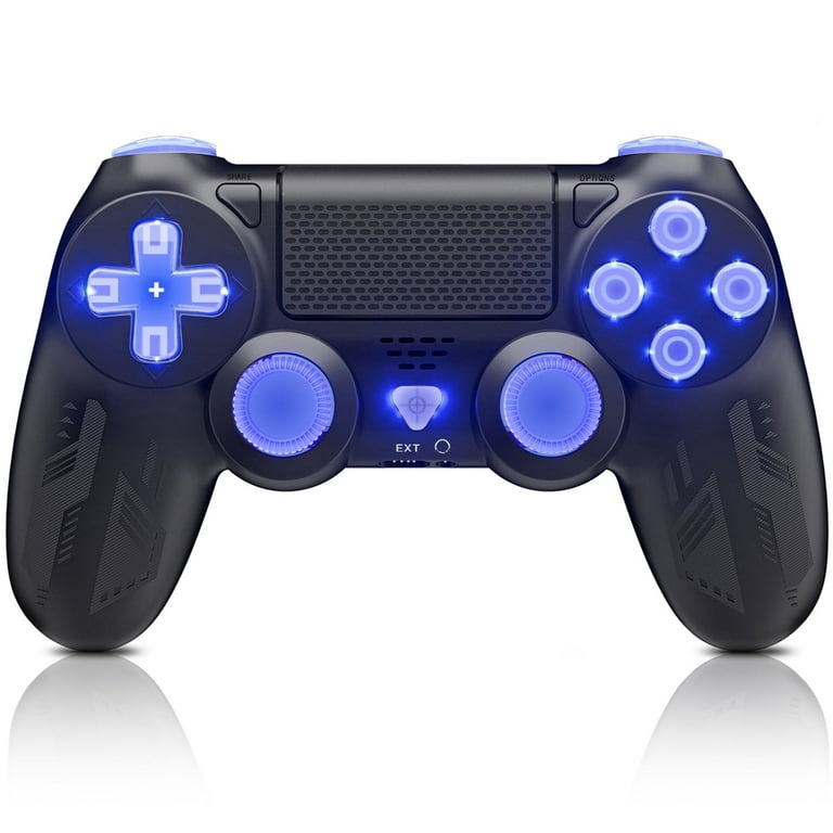 Upgraded Wireless Controller for PS4 with RGB LED Button Backlight  Compatible with Playstation 4 /Slim/Pro/PC