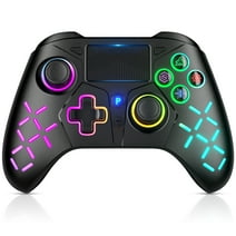 Upgraded Wireless Controller for PS4 with RGB LED Button Backlight Compatible with Playstation 4 /Slim/Pro/PC