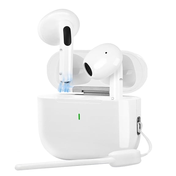 Upgraded Wireless Earbuds Bluetooth 5.3 Half in-Ear Lightweight Headsets with Digital Call Noise Reduction, Reset Button Hall Detection,Premium Sound with Long Endurance